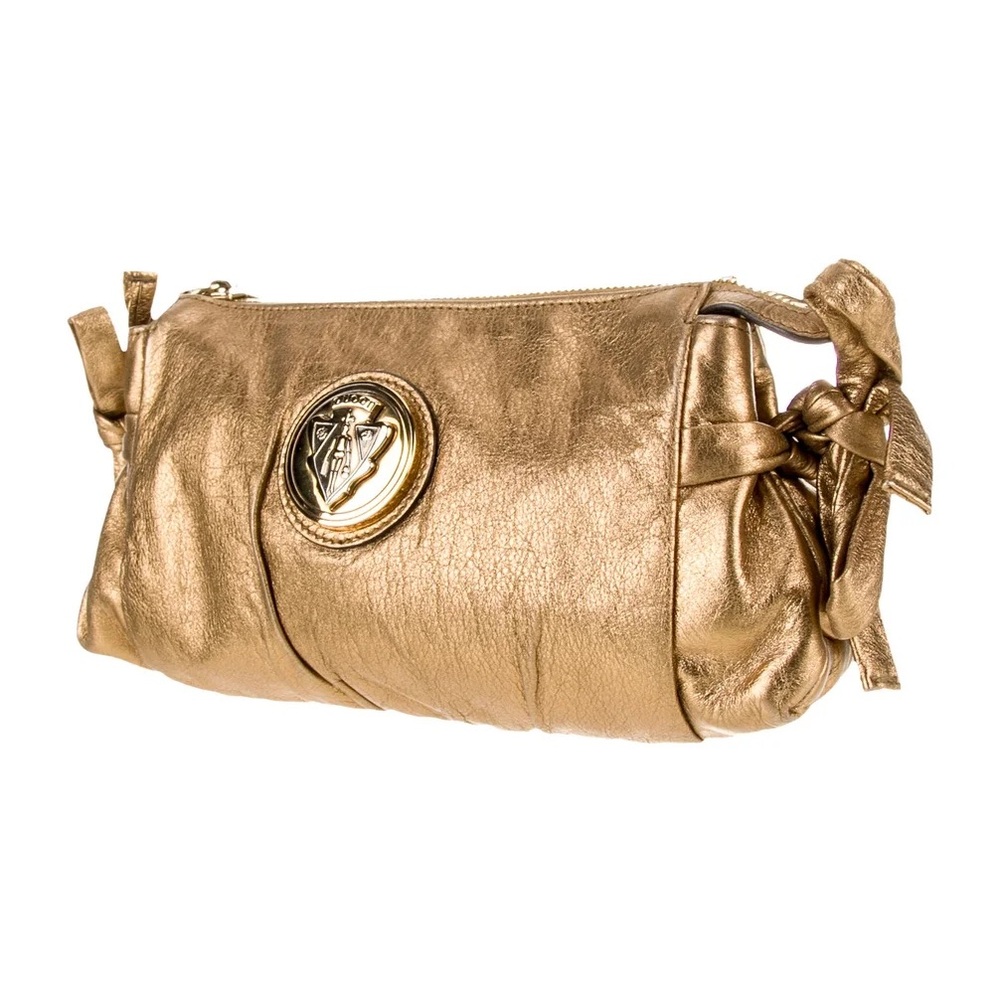 GUCCI Hysteria Gold Metallic Designer Women's Clutch